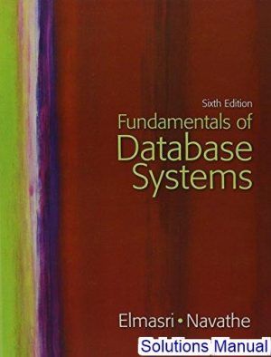 elmasri database fundamentals 6th edition solution manual