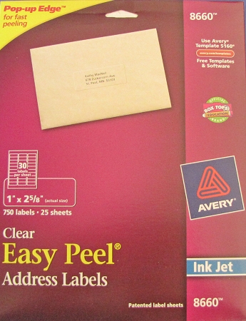 avery address labels 8660